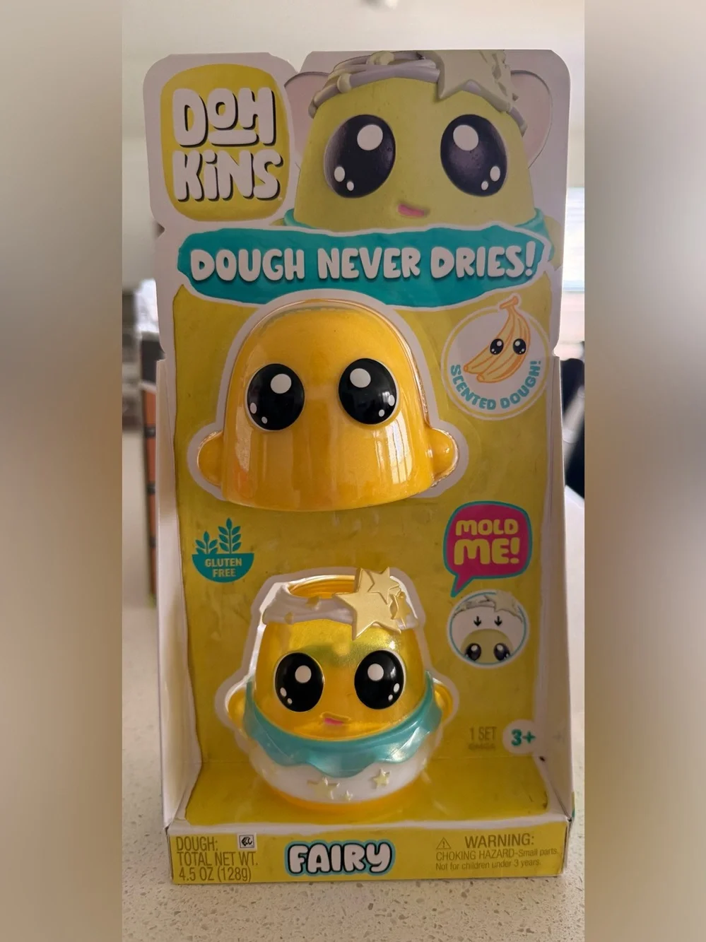 Dohkins Scented Dough That Never Dries Fairy Character Toy - Yellow